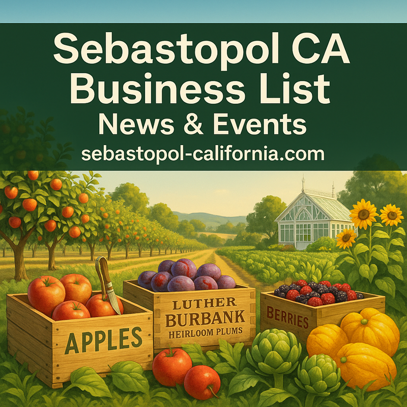 Sebastopol CA Business List News and Events
